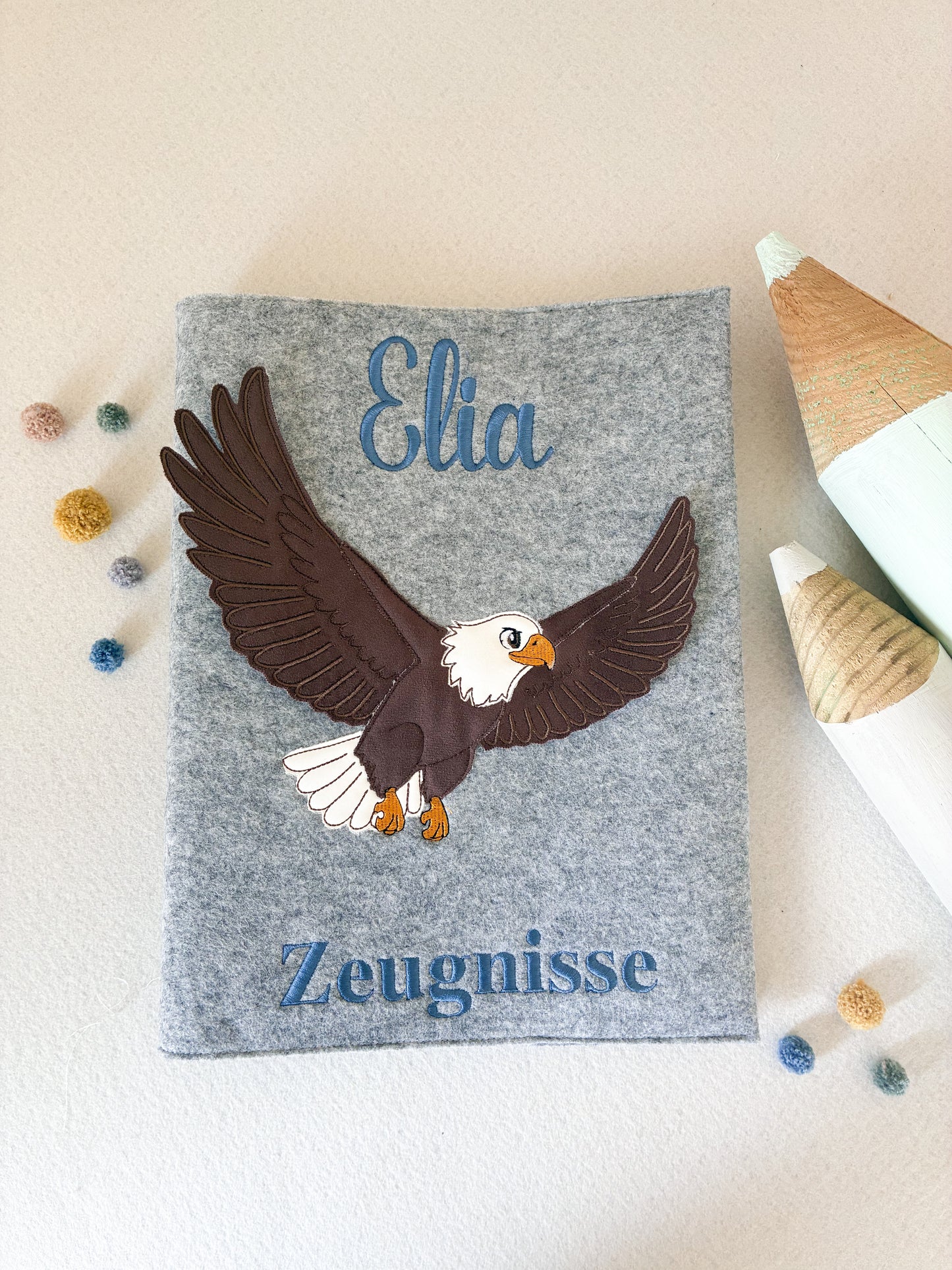 Personalisierte Zeugnismappe Adler