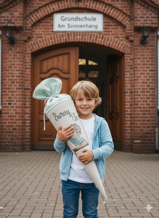 Schultüte -Schuljunge- mit Schulkind 2026
