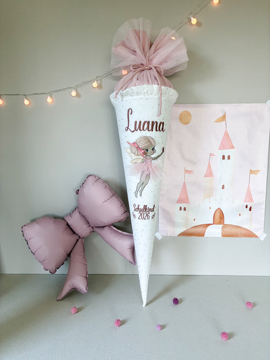 Schultüte - Fee - mit Schulkind 2026