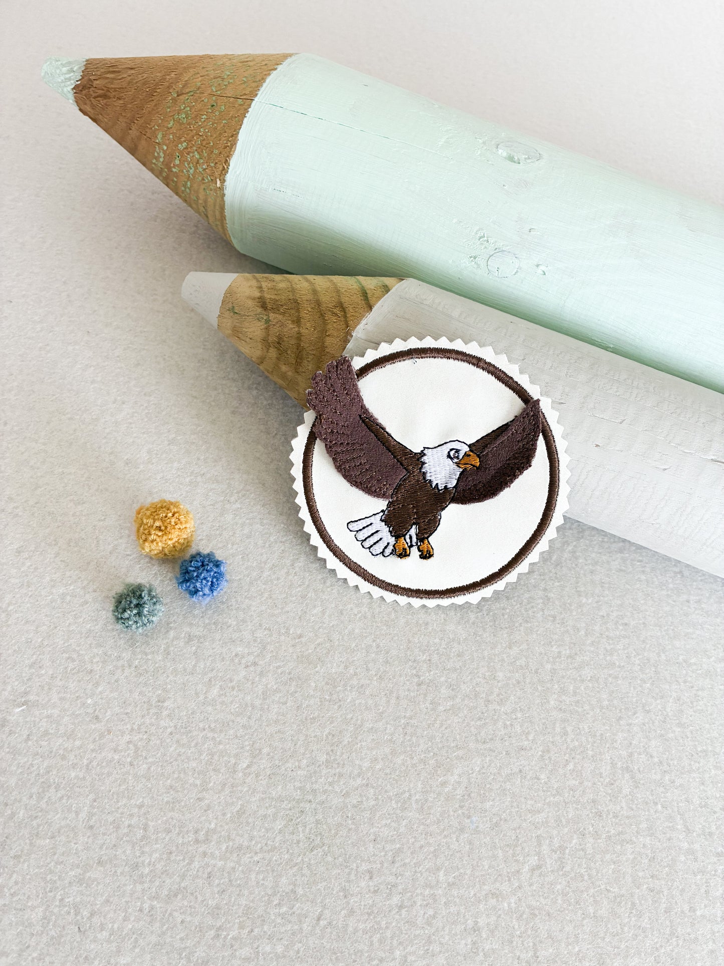 Kletties für Schulranzen (ø 8 cm) -Adler-