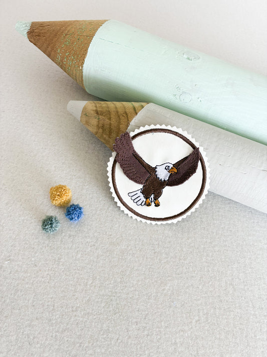 Kletties für Schulranzen (ø 8 cm) -Adler-