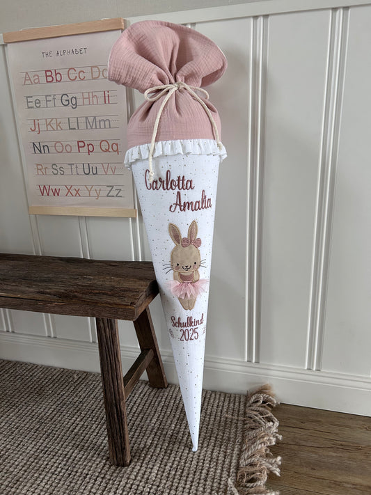 Schultüte - Hase - mit Schulkind 2026